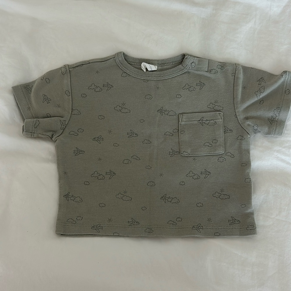 Quincy Mae Airplane Print Tee
